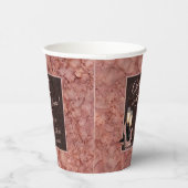 50 jaar Roos Gold Birthday Papieren Bekers (Rechts)