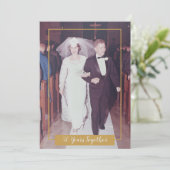 50 jaar samen 50ste trouwdag & foto kaart (Staand voorkant)