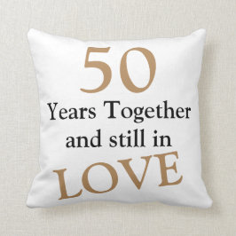 50 jaar samen 50th Wedding Jubileum Pillow Kussen