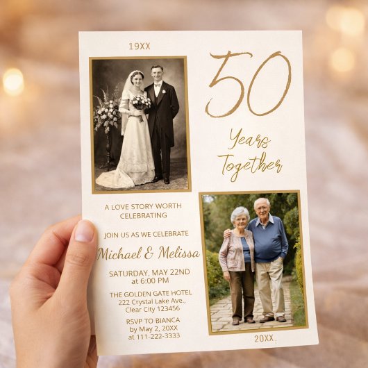 50 Jaar Samen Foto Verhaal Kaart
