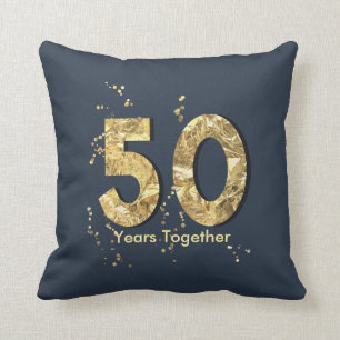 50 jaar samen Golden Jubileum Pillow Kussen