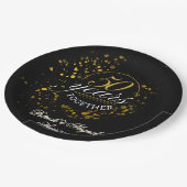 50 jaar samen Golden Wedding Jubileum Party Papieren Bordje (Gekanteld)