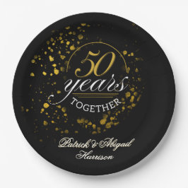 50 jaar samen Golden Wedding Jubileum Party Papieren Bordje