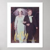 50 jaar samen - Jubileum voor bruiloft Foto Folie Afdrukken (Voorkant)