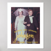 50 jaar samen - Jubileum voor bruiloft Foto Folie Afdrukken (Voorkant)