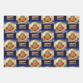 50 jaar Sober Jubileum Coin Award Inpakpapier Vel (Voorkant 2)