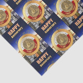 50 jaar Sober Jubileum Coin Award Tissuepapier (Detail)