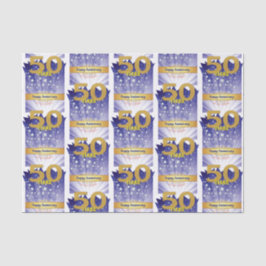 50 jaar sober Jubileum vetgedrukt cijfer Tissuepapier