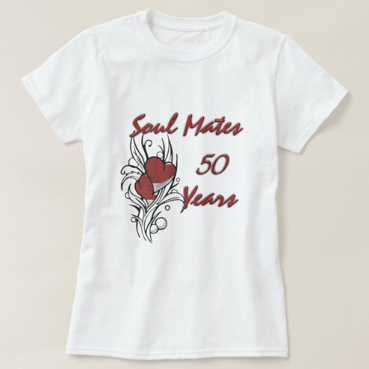 50 jaar Soul Mates T-shirt (Design voorkant)