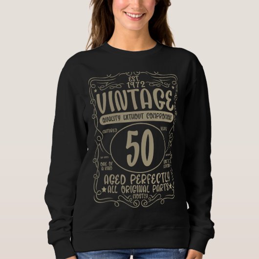 50 jaar T Shirten ouderdom perfect E Trui (Voorkant)