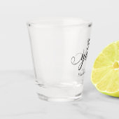 50 jaar trouwdag Minimal Elegant Shot Glas (Links)