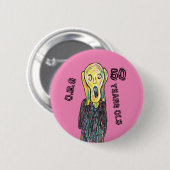 50 jaar verjaardag elke 6 cm ronde badge ronde button 5,7 cm (Voorkant /achterkant)