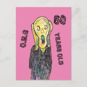 50 jaar verjaardag op elke leeftijd briefkaart (Voorkant)