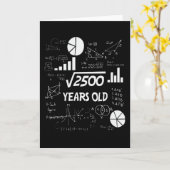 50 jaar verjaardag wiskunde leraar 50ste verjaarda kaart (Gele Bloem)