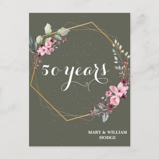 50 jaar voor altijd: een Jubileum om te onthouden Briefkaart (Voorkant)