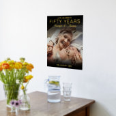 50 jaar | Welkomstteken Golden Jubileum Folie Afdrukken (Laag (Keuken))