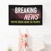 50 Jaar Werken Jubileum 50e Werknemer Spandoek (Insitu)