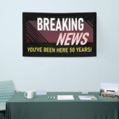 50 Jaar Werken Jubileum 50e Werknemer Spandoek (Beurs)