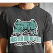 50 jaar XP Master Unlocked Gamer-verjaardag T-shirt
