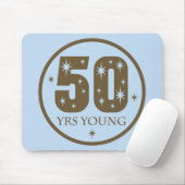 50 jaar Young 50th Birthday Gift Muismat (Met muis)