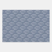 50 jaar zwart-wit 50ste verjaardag inpakpapier vel (Voorkant 3)