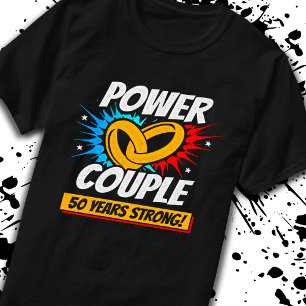 50-jarig Huwelijk Getrouwde Koppels 50 Jaar Sterk T-shirt