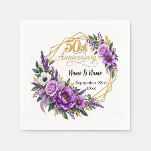 50-jarig huwelijksjubileum cadeau servet