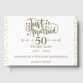 50-jarig Huwelijksjubileum Juist Getrouwd Gastenboek (Voorkant)