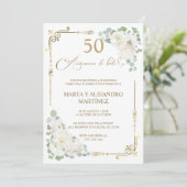 50-jarig Huwelijksjubileum Kaart (Staand voorkant)