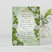 50-jarig jubileum gelofte vernieuwing Ivy en Garde Kaart (Staand voorkant)