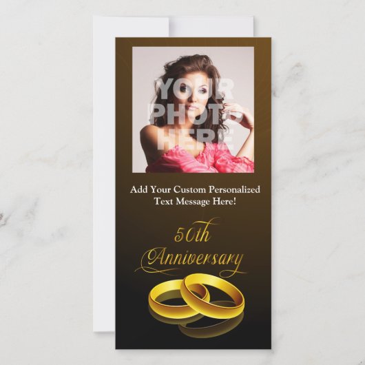 50-jarig jubileum | Gouden Letter Aankondiging (Voorkant)