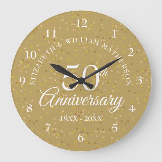 50-jarig jubileum Goudstof Grote Klok (Voorkant)