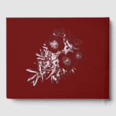 50-jarig jubileum in Bourgondië en wit Gastenboek (Achterkant)