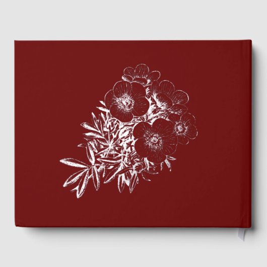 50-jarig jubileum in Bourgondië en wit Gastenboek (Achterkant)