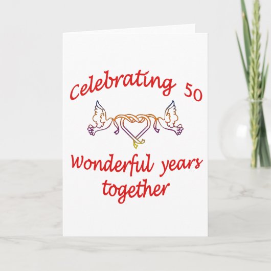 50-jarig jubileum kaart (Voorkant)