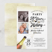 50-jarig jubileum Retro JAAR IN DE MAKING Foto Kaart (Voorkant / Achterkant)