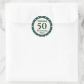 50-jarig jubileum  ronde sticker (Tas)