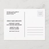 50-jarig jubileum Save the Date Aankondigingskaart (Achterkant)