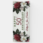 50-jarig jubileumfeest - Ophanging Spandoek (Verticaal)