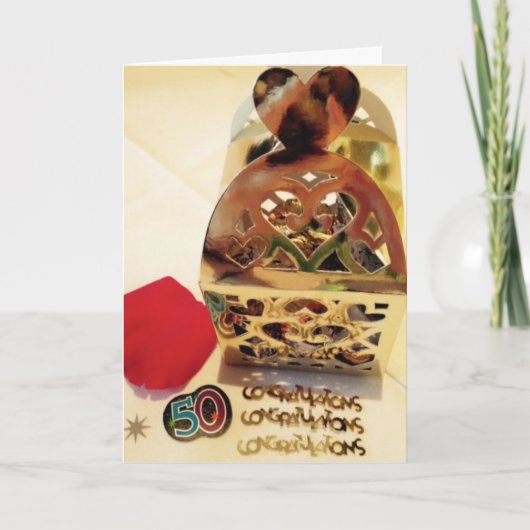50-jarig jubileumkaart kaart (Voorkant)