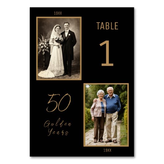 50-jarig jubileumnummer tafelnummer – toen en nu-f (Achterkant)