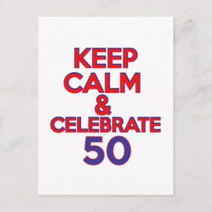 50-jarig ontwerp briefkaart