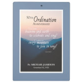50-jarig priesterjubileum gefeliciteerd klembord (Achterkant)