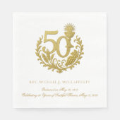 50-jarig priesterjubileum servet (Voorkant)