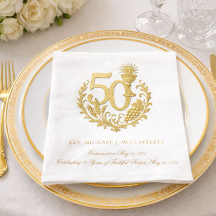 50-jarig priesterjubileum servet