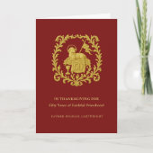 50-jarig priesterwijdingfeest Agnus Dei Kaart (Voorkant)