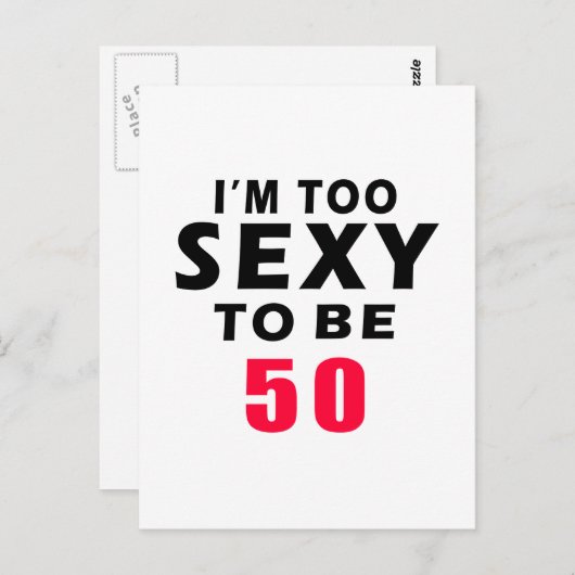 50 jarige design briefkaart (Voorkant / Achterkant)