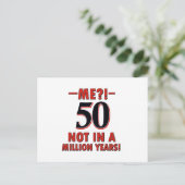 50-jarige design briefkaart (Staand voorkant)