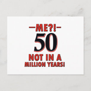 50-jarige design briefkaart