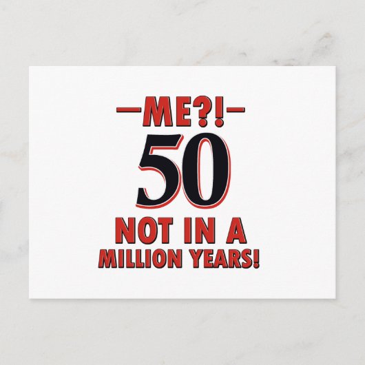 50-jarige design briefkaart (Voorkant)